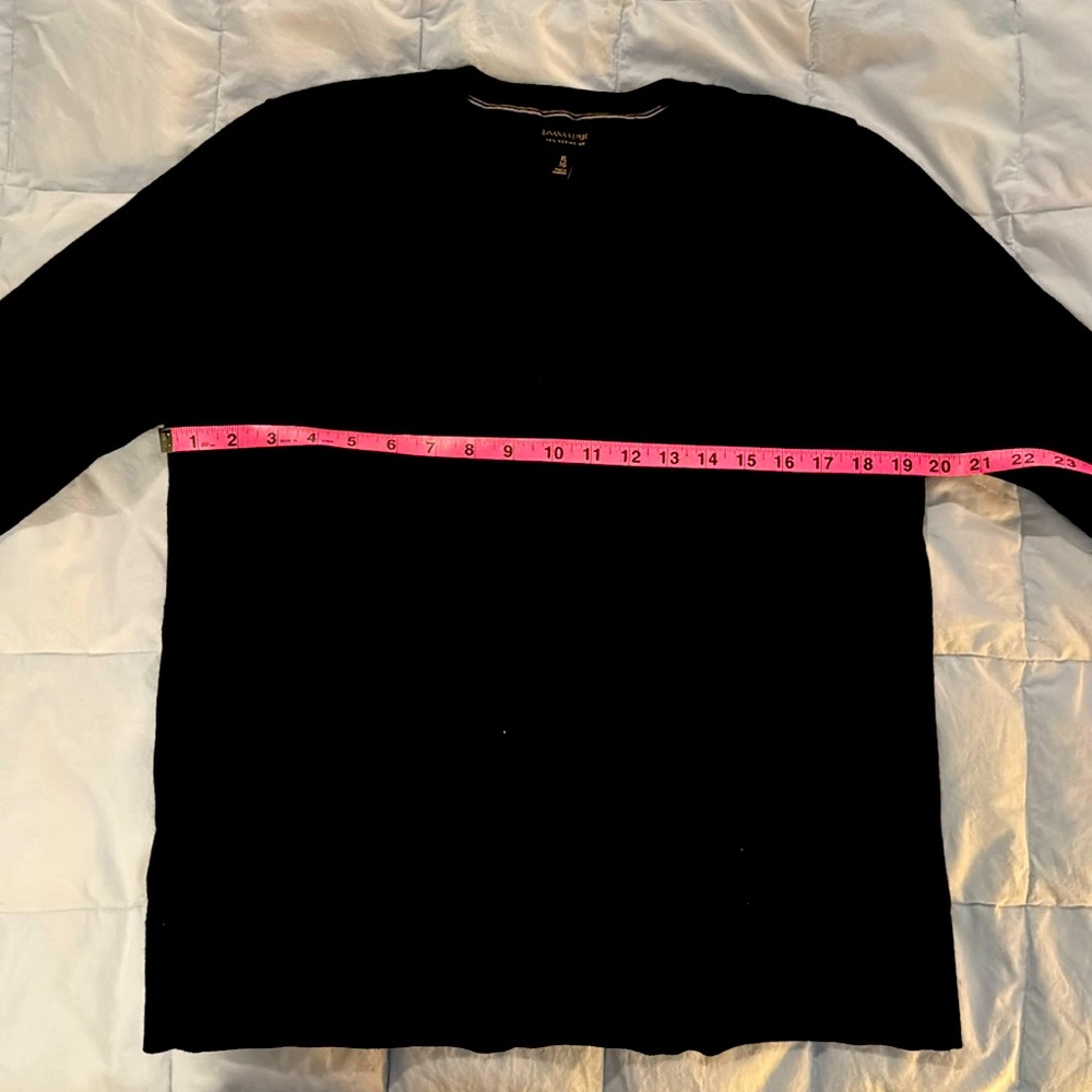 100% Merino wool sweater.